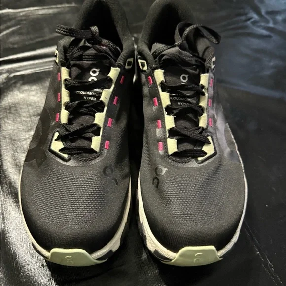 On Cloudmonster Hyper Black Running Shoes - Picture 2 of 6